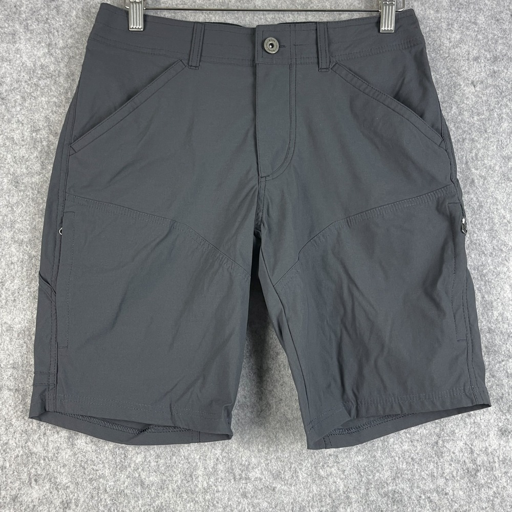 Kuhl Renegade Shorts‎ Mens 30 Gray Nylon Hiking Utility Zip Cargo Pockets